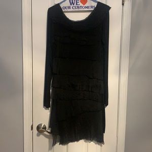 Worn once bought in boutique store.  Layered w light material.